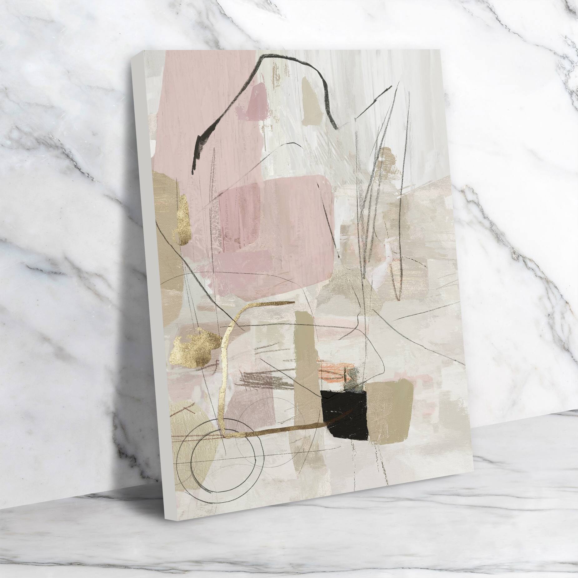 Americanflat 8" x 10" Reflection Abstract by Pi Creative Art Wrapped